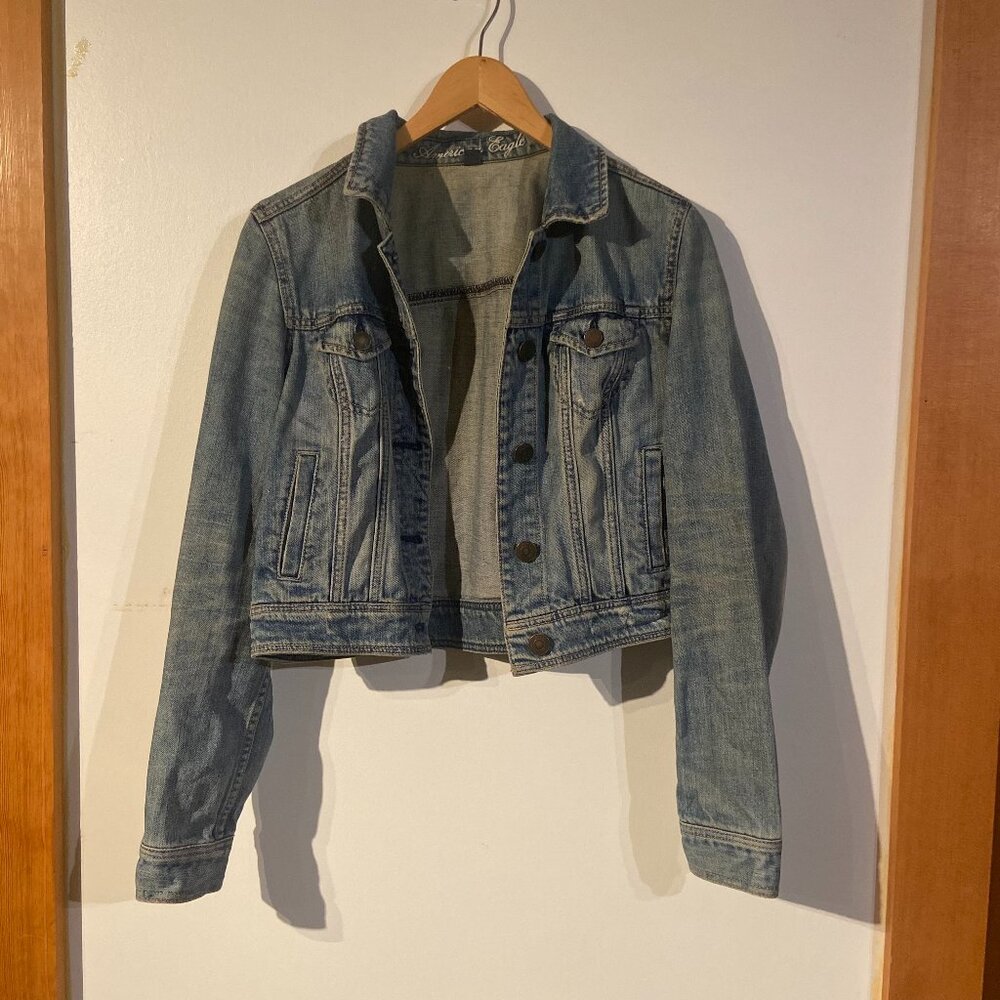 Cropped American Eagle Jean Jacket